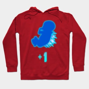 Gojira: + 1  Dorsal Fetus Blue Hoodie